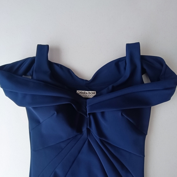 Chiara Boni La Petite Robe Mermaid Dress Navy Blue Size 48 (12) Prom Wedding - Picture 11 of 16